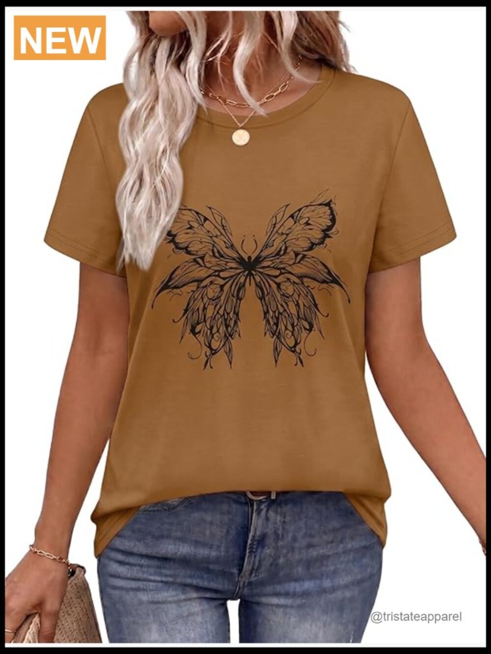 Crewneck Short Sleeve Graphic Tee Womens Summer Top